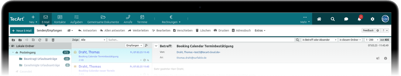 E-Mails in TecArt